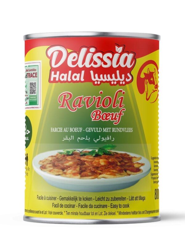 RAVIOLIS delissia Bœuf halal 786 certitrace